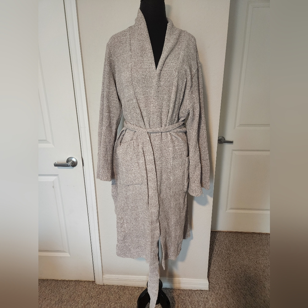 Women's Gray Belted Coat